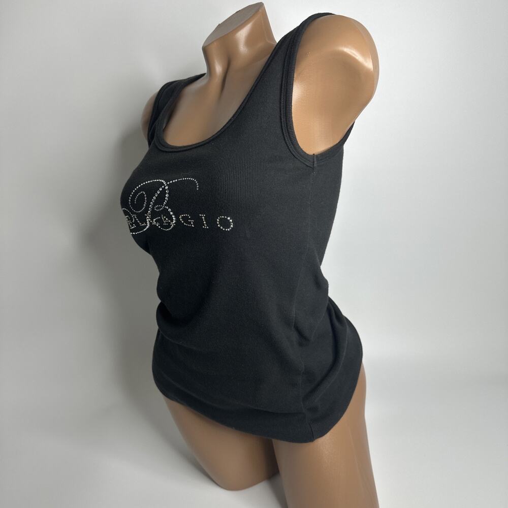 Vintage 90s Christine Alexander Womens Medium Rhinestone Tank Top Sleeveless - Picture 4 of 8